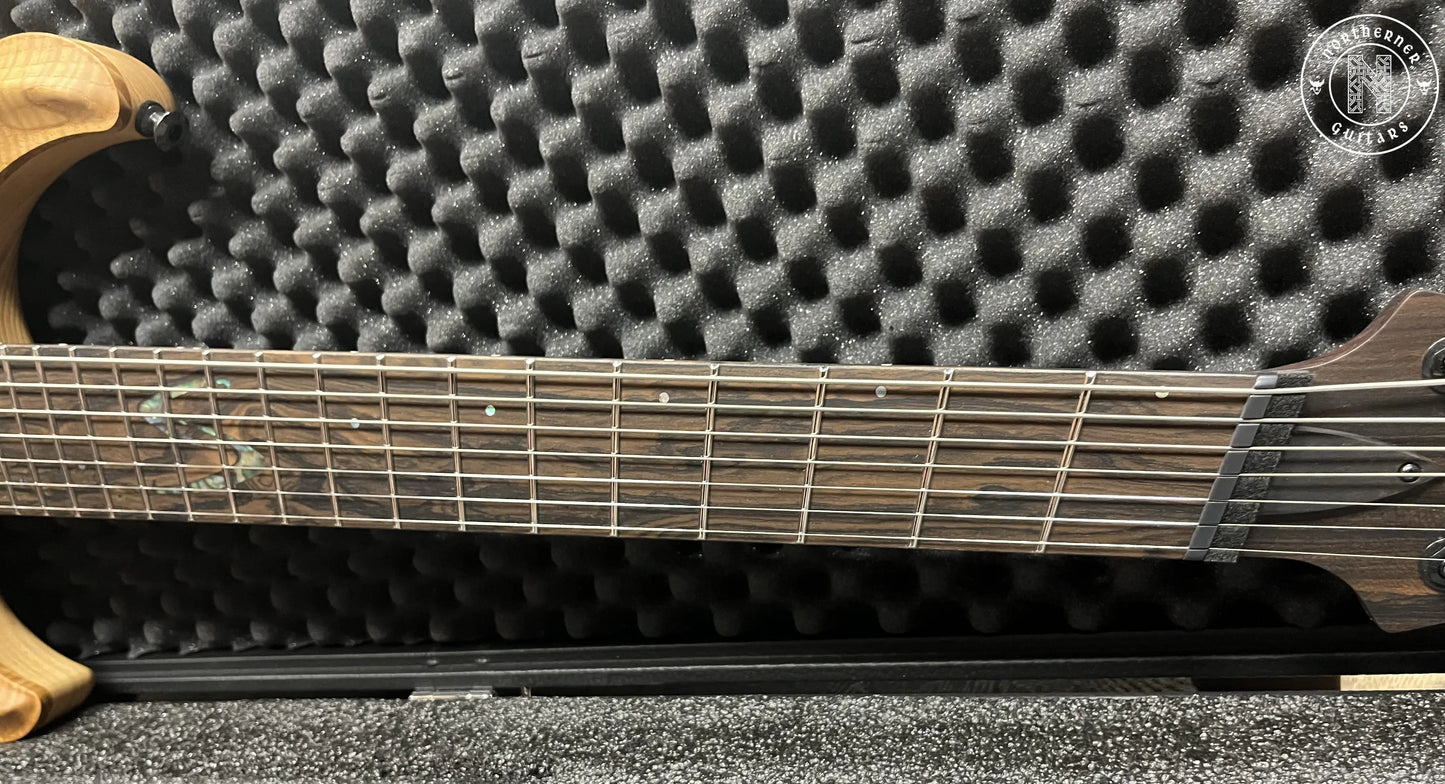 NEW Skervesen Lizard 7FF 2024 Mastergrade Flame Ash - Northerner Guitars