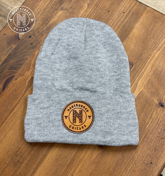 Northerner Guitars Leather Patch Jersey Lined Toque / Beanie (Various Colors Available)