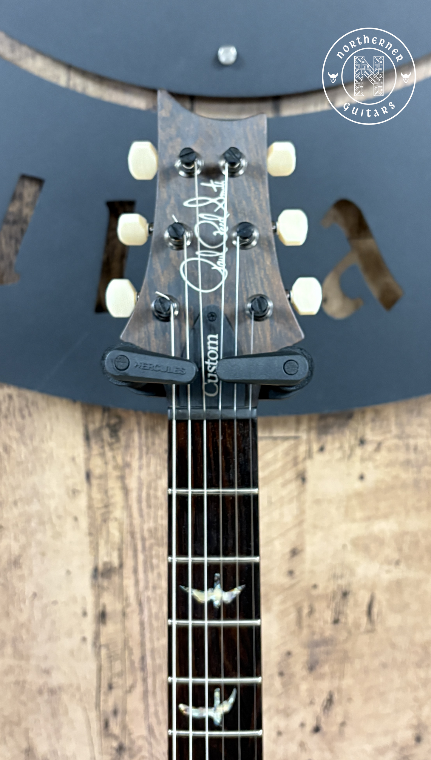 USED PRS Custom 24 Wood Library Quilt Top 2022 Aquableux Purple Burst