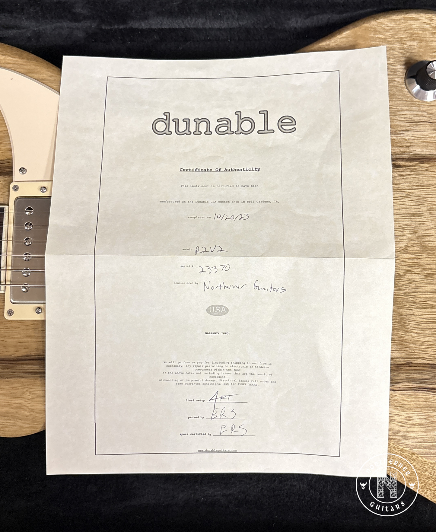 USED Dunable R2v2 2023 Black Limba