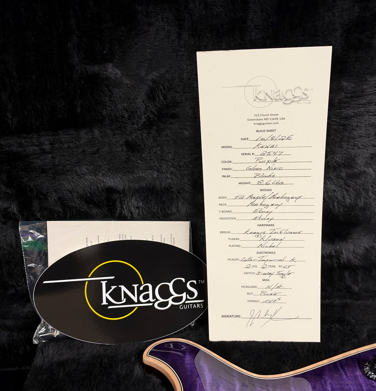 NEW Knaggs Kenai T2 Purple Burst