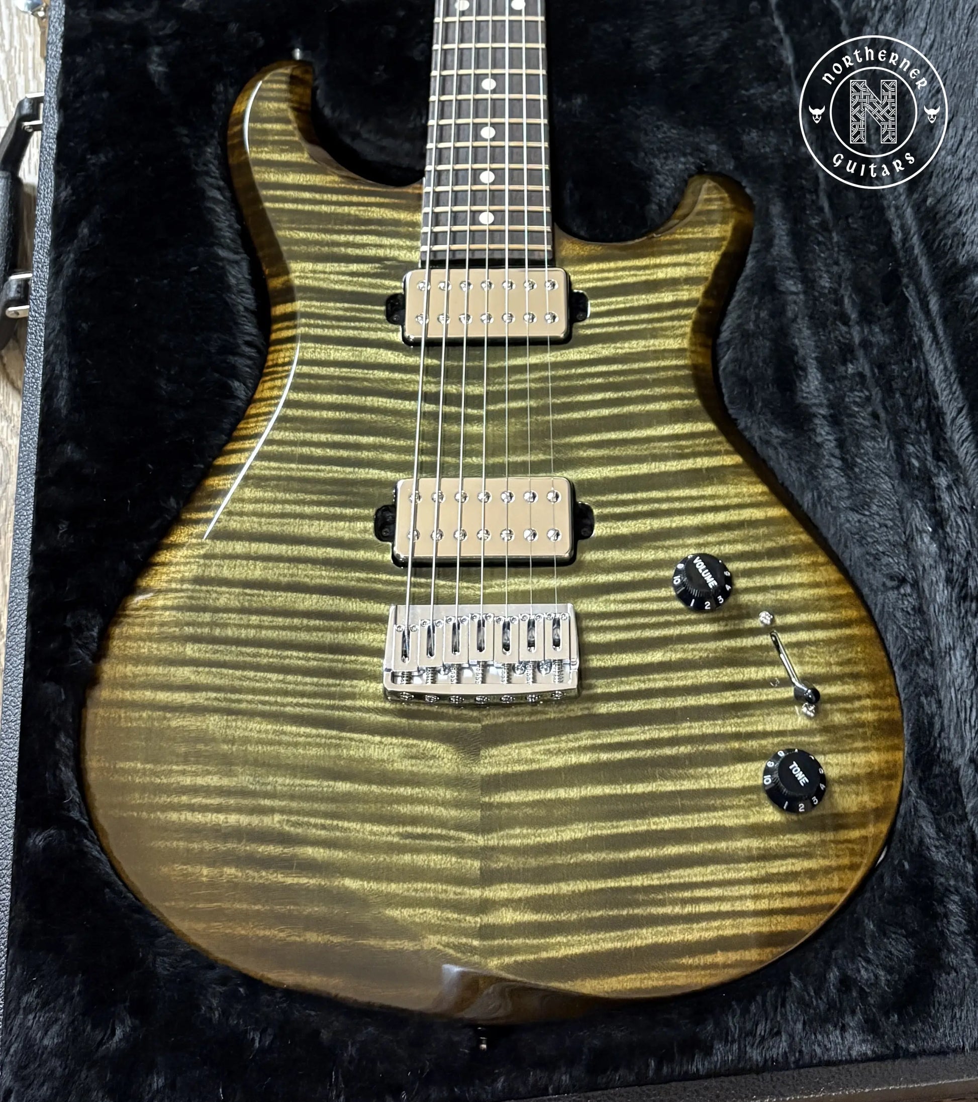 USED Knaggs Severn X7 T1 2024 Green / Aged Scotch Burst Northerner Guitars