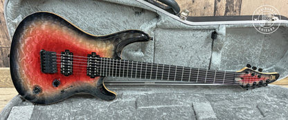 USED Mayones Regius Core 7 Quilt Maple 2018 Trans Galaxy Eye Red Gloss - Northerner Guitars