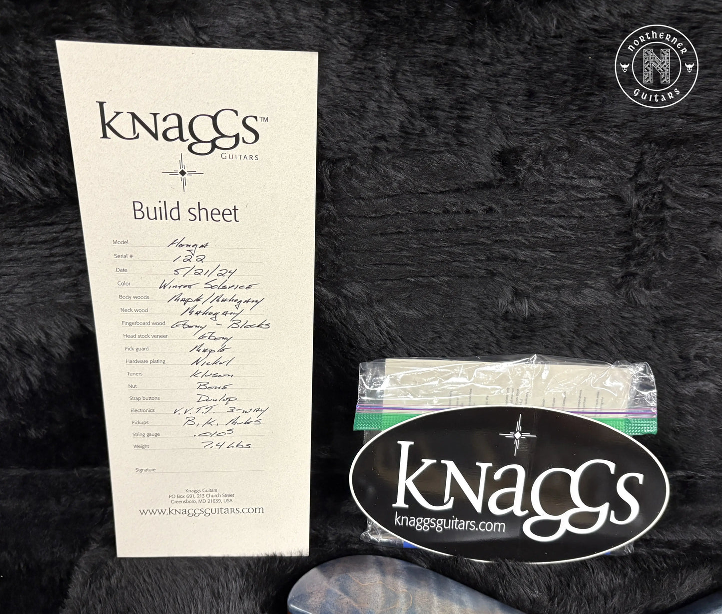 USED Knaggs Honga T3 2024 Winter Solstice - Northerner Guitars