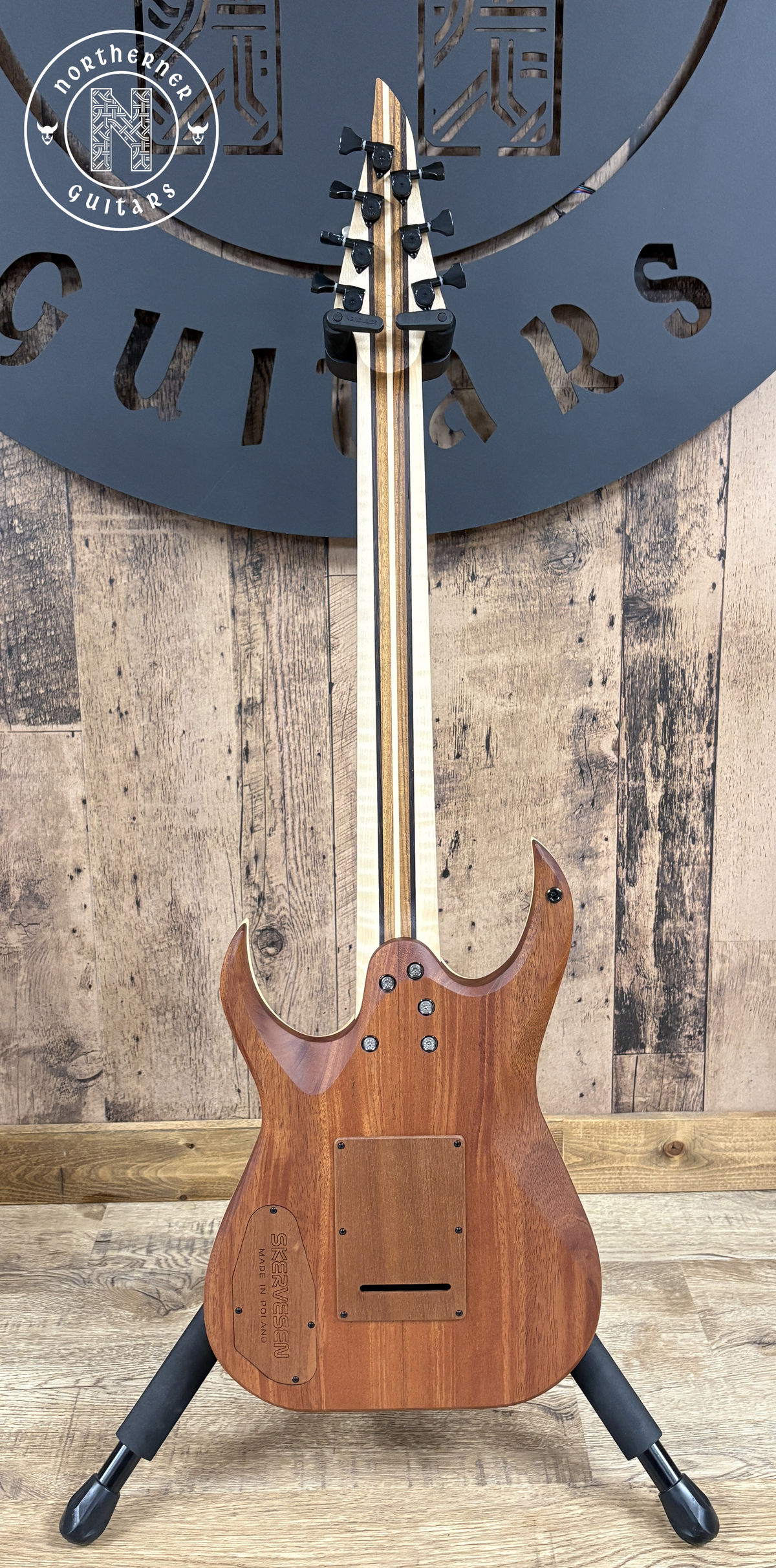 NEW Skervesen Nebelung 7 27" Flame Maple Blue Burst