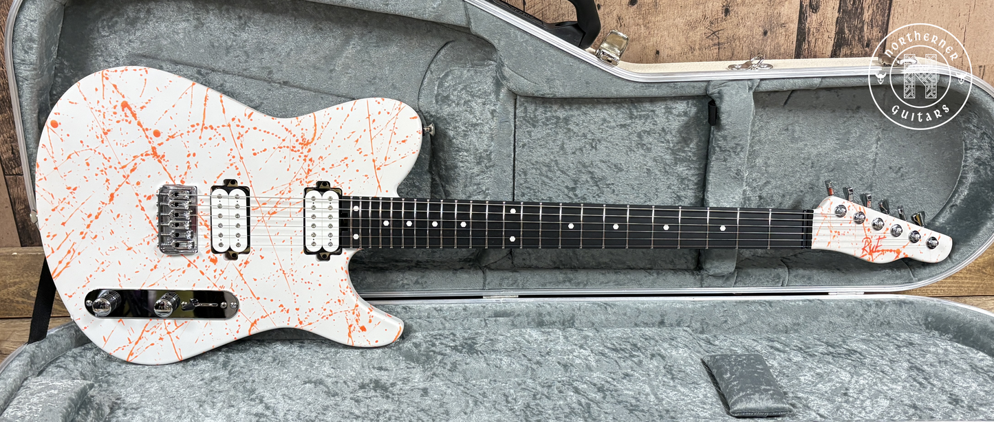 NEW Ruf Guitars Thales 6 White / Orange Splatter