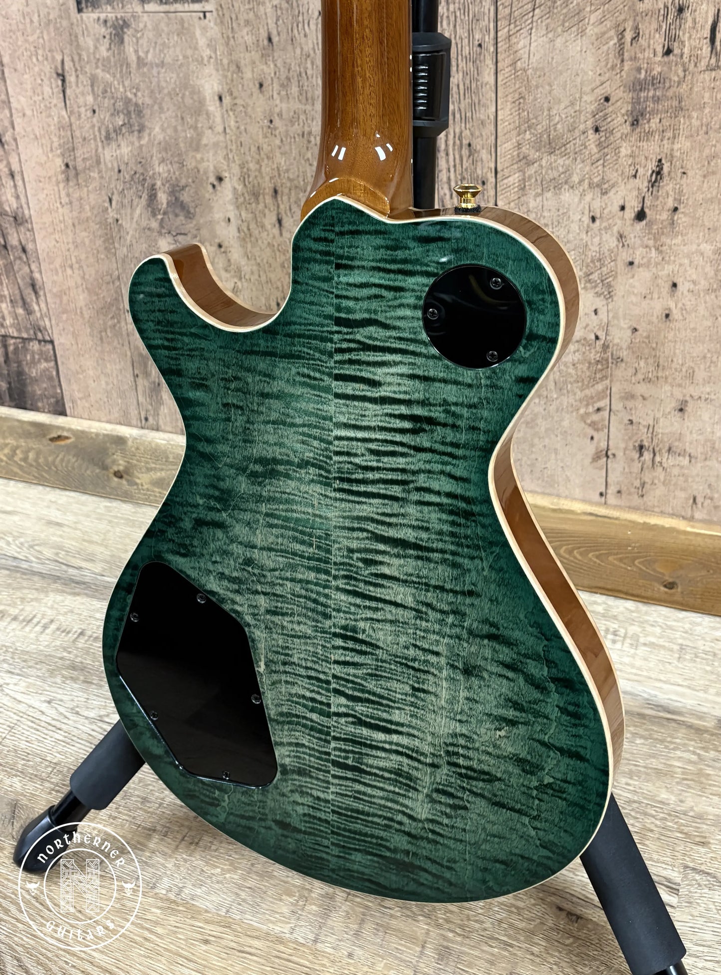 NEW Knaggs SSC T1 Steve Stevens Signature 2025 Jade Burst w/ Matching Flame Maple Back Northerner Guitars