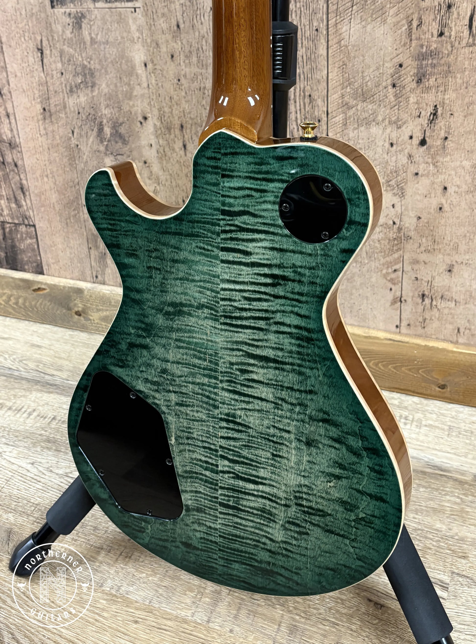 NEW Knaggs SSC T1 Steve Stevens Signature 2025 Jade Burst w/ Matching Flame Maple Back Northerner Guitars