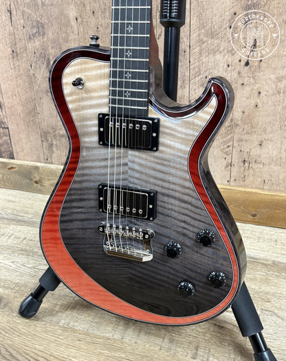 NEW Knaggs Kenai T1 Double Purfling 2025 Onyx Fade / Burgundy Fade w/ Matching Stained T1 Flame Maple Neck - Northerner Guitars