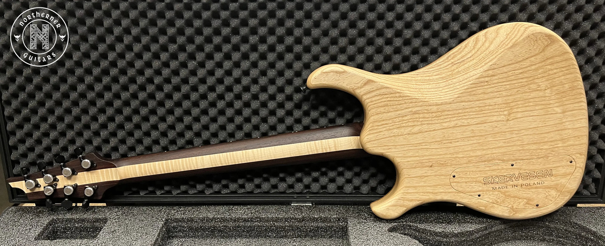 NEW Skervesen Lizard 7FF 2024 Mastergrade Flame Ash - Northerner Guitars