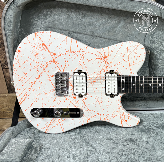 NEW Ruf Guitars Thales 6 White / Orange Splatter