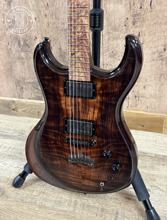 NEW Dunable Gnarwhal Ultimate Custom Flamed Redwood w/ Burl Rosewood Fretboard