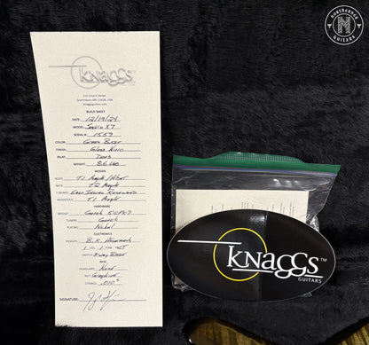 USED Knaggs Severn X7 T1 2024 Green / Aged Scotch Burst Northerner Guitars