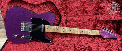 USED Suhr Classic T 2024 Eddie's Guitars Exclusive - Fuchsia Sparkle