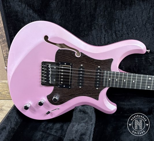 NEW  Knaggs Severn Semi-Hollow Pink Ice Metallic