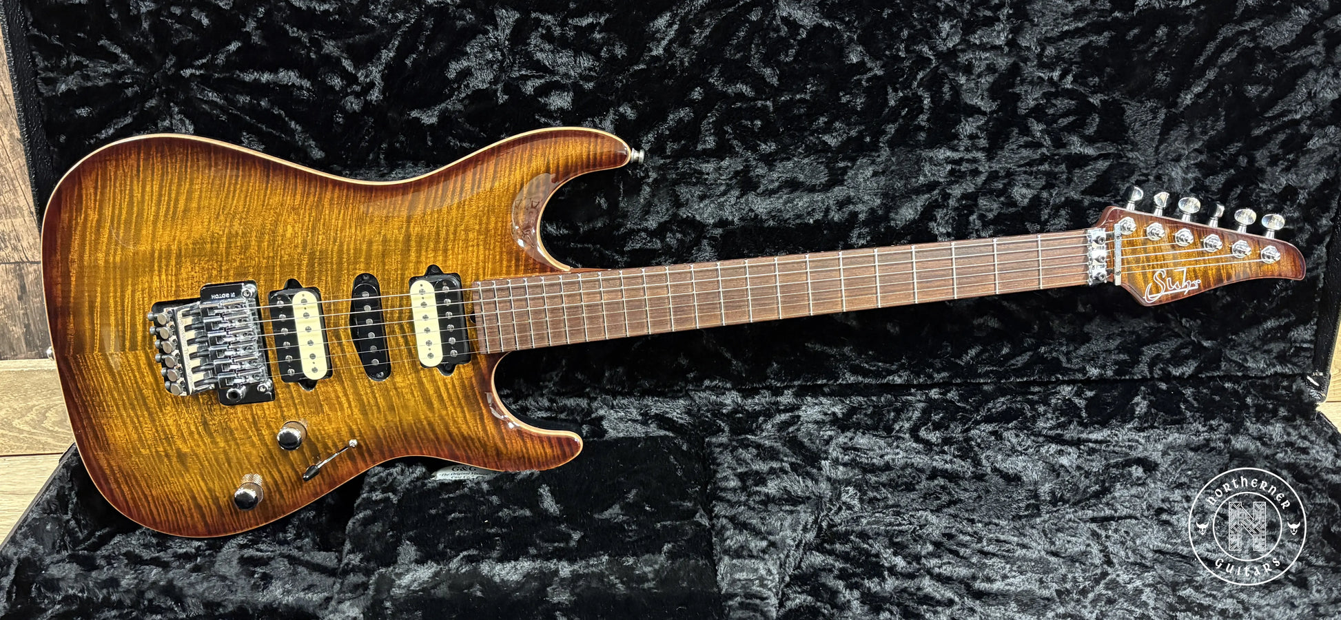 USED Suhr Custom Shop Standard Carve Top Bengal Burst w/ Brazilian Rosewood Fretboard - Northerner Guitars