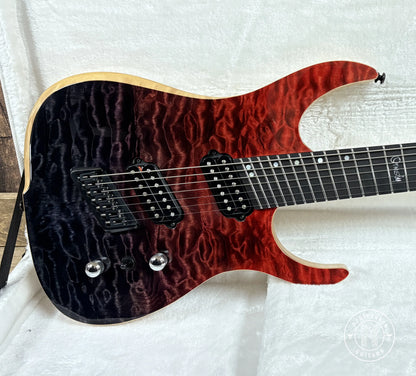 USED Ormsby Factory Custom Hype 7 Quilt Maple Blood Bath - Northerner Guitars