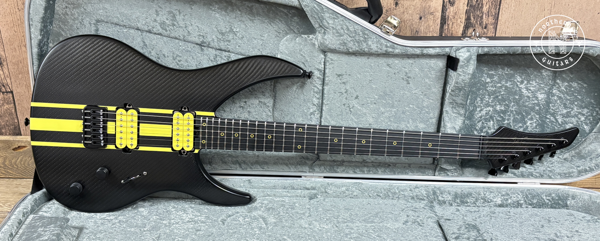 NEW Ruf Guitars Schrodinger 6 Open Carbon Yellow Racing Stripes