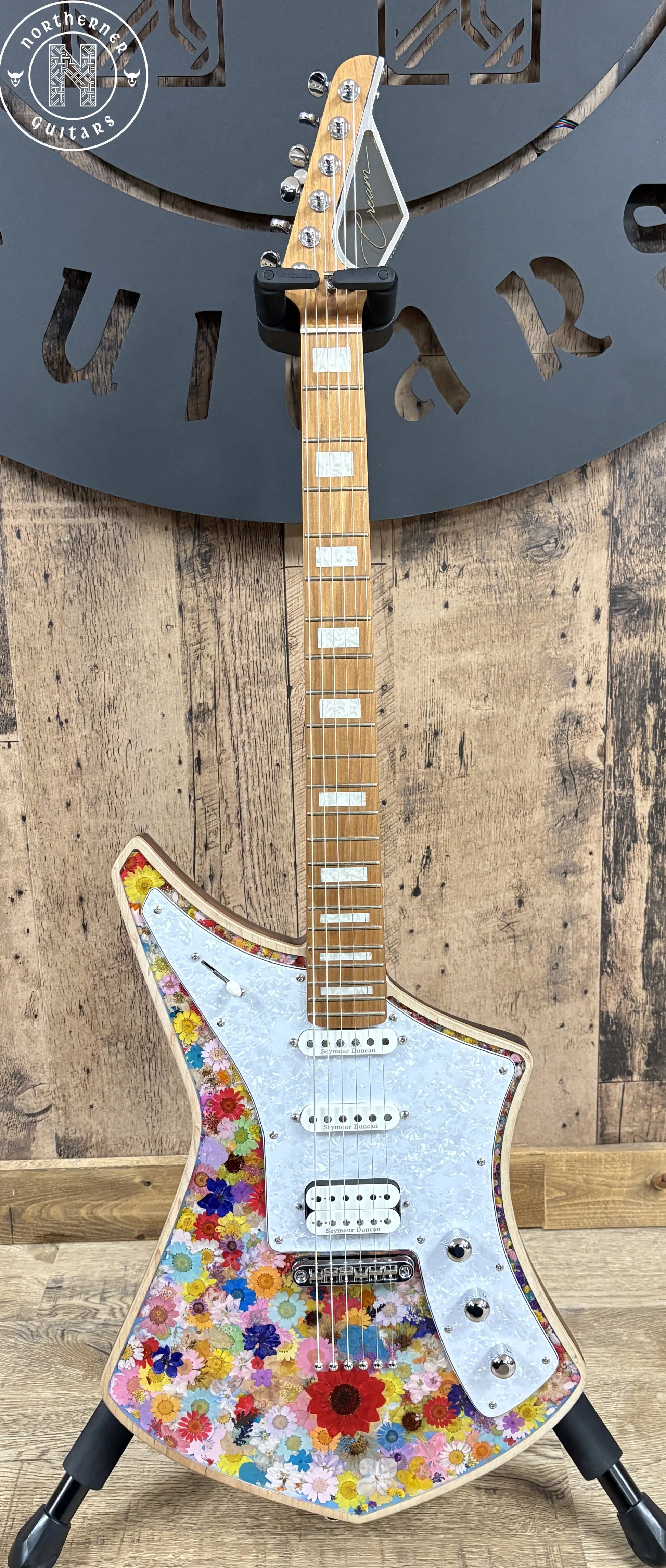 NEW Cream Guitars Revolver Deluxe "Milk" Series 2025 Natural Flowers - Northerner Guitars