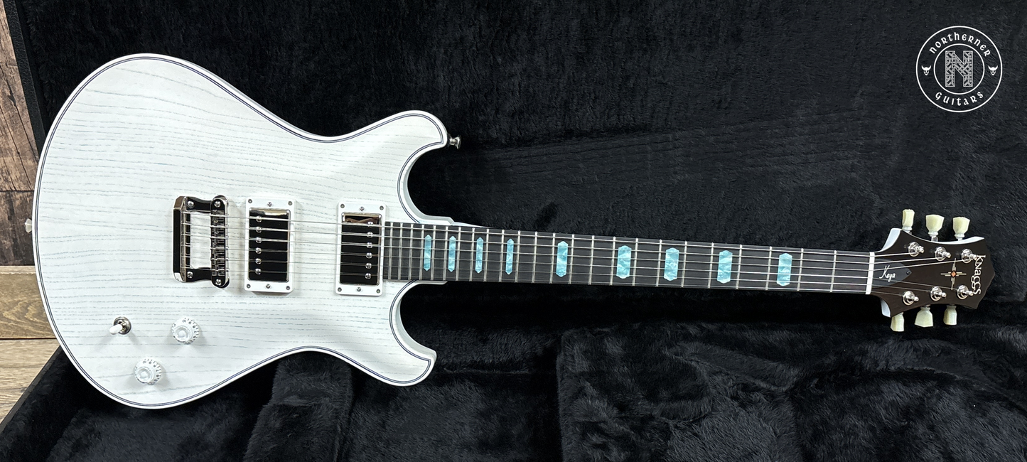 NEW Knaggs Keya White / Teal Driftwood