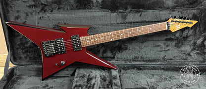 USED BC Rich USA Custom Shop Ironbird 1984 Deep Candy Apple Red Metallic with Black Bevels - Northerner Guitars