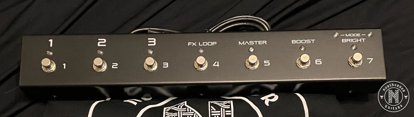 NEW Mezzabarba Trinity 50W EL34 2025 Custom Black w/ Red Racing Stripes Tolex & Red Transformers - Northerner Guitars