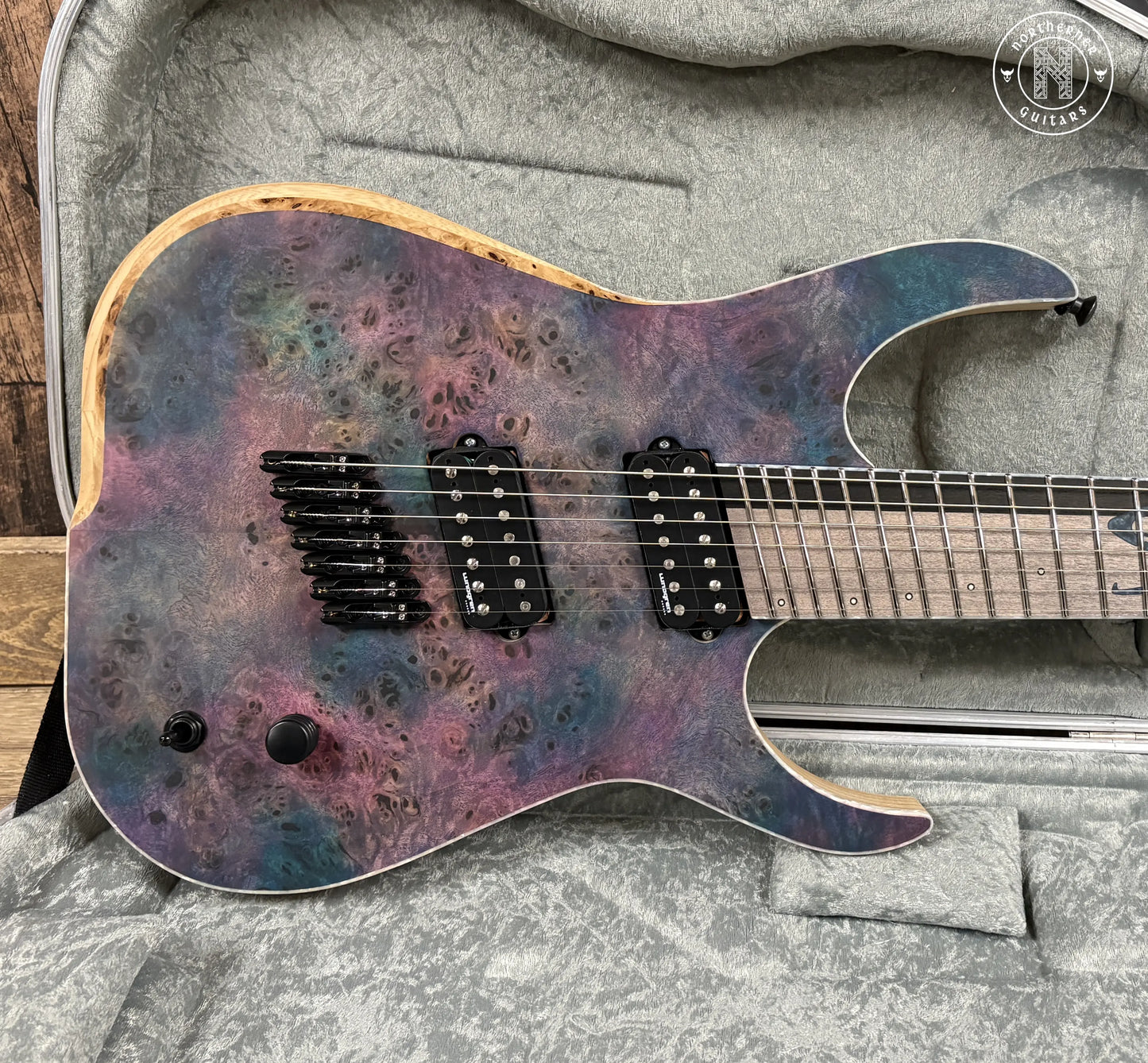 NEW Skervesen Raptor 7FF 2025 Poplar Burl "Nebula" - Northerner Guitars