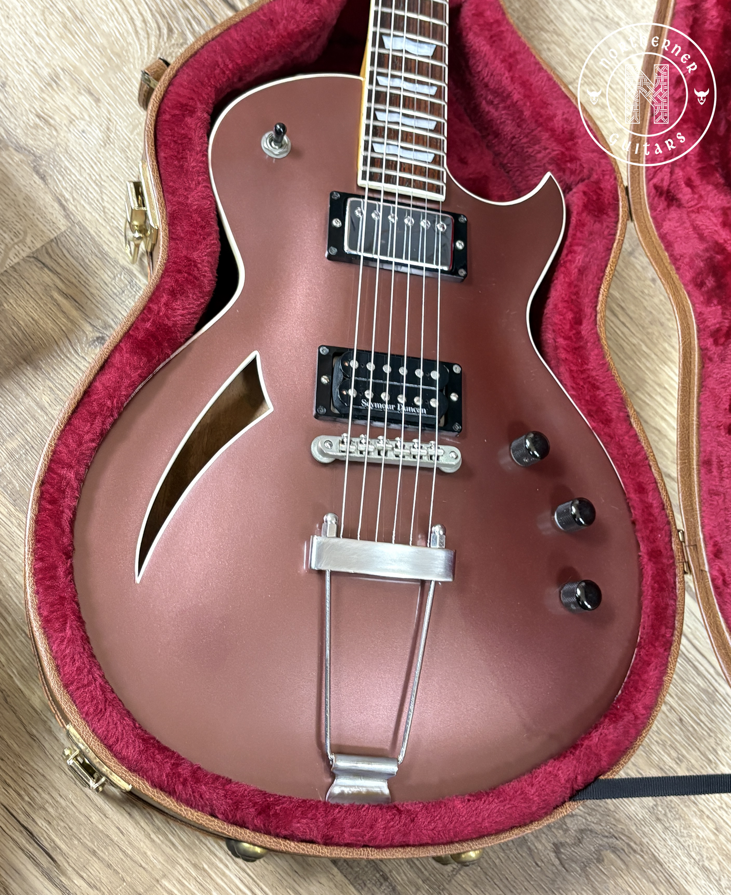 USED ESP Eclipse Semi-Hollow 1995 Metallic Rose Gold