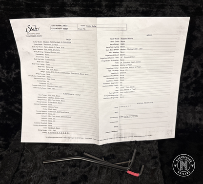 USED Suhr Modern 2024 Blue / Red Burst