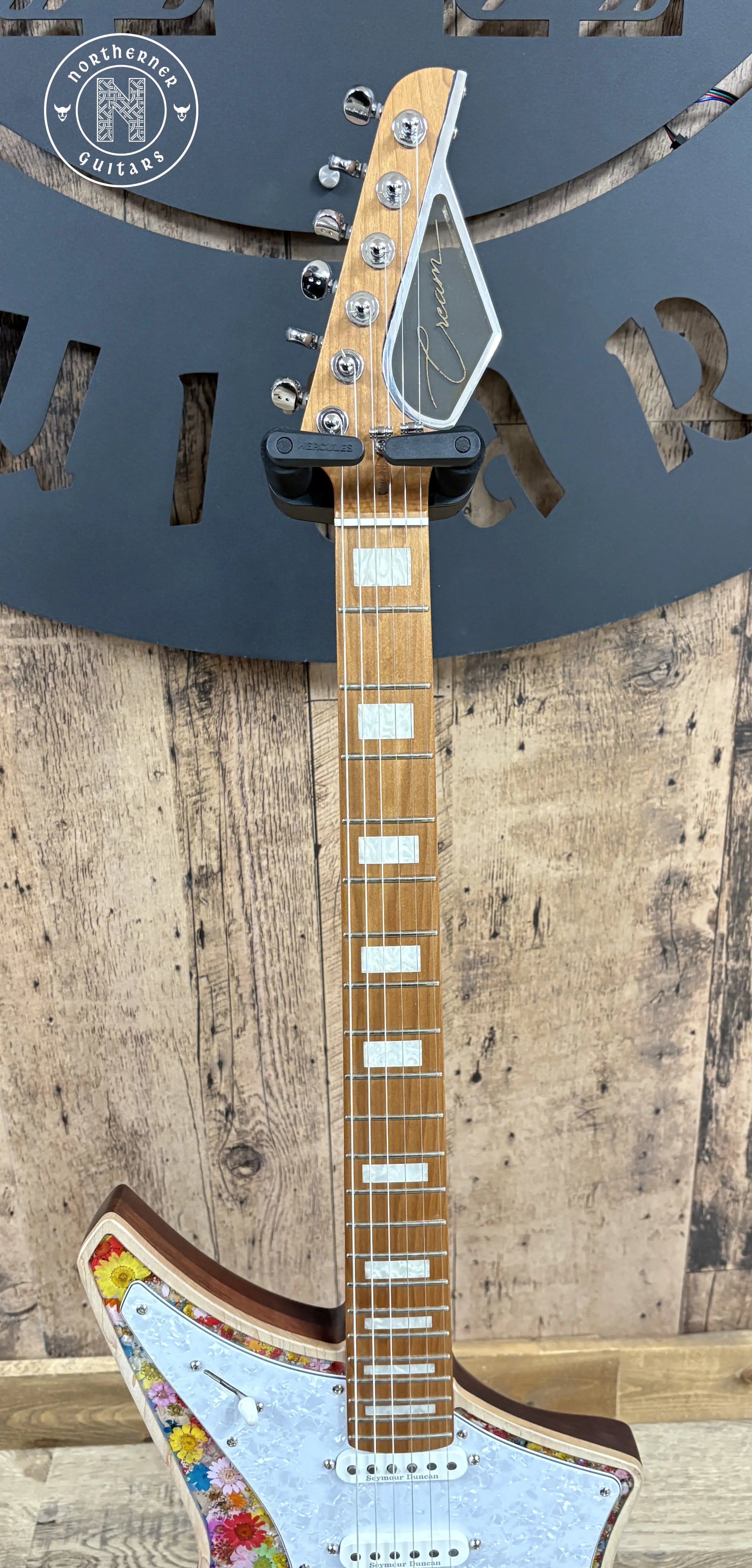 NEW Cream Guitars Revolver Deluxe "Milk" Series 2025 Natural Flowers - Northerner Guitars