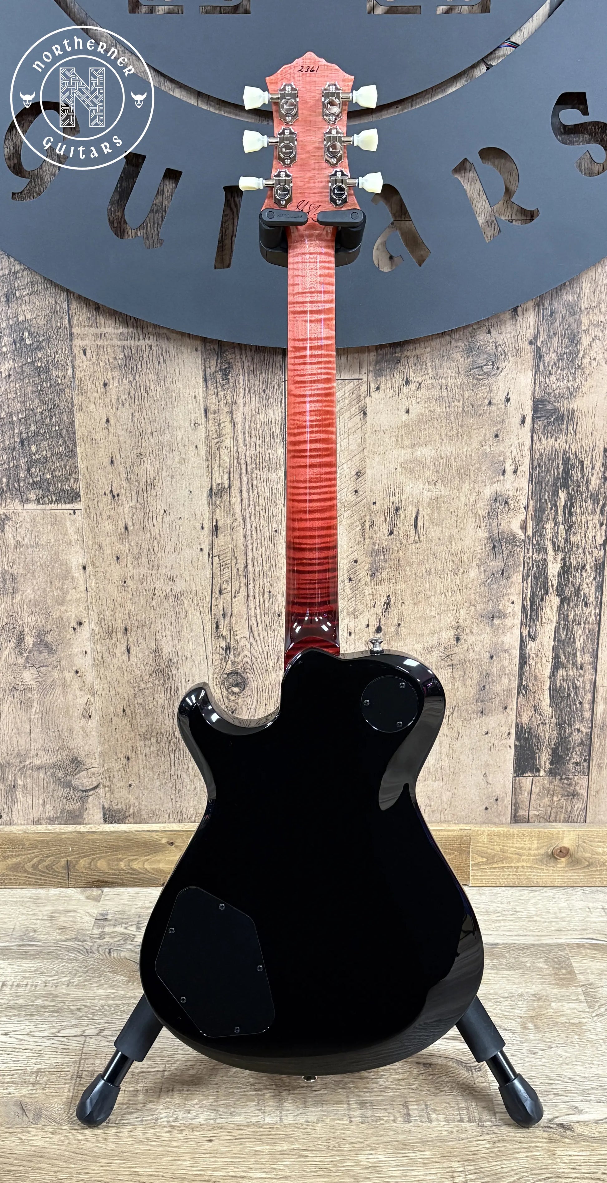 NEW Knaggs Kenai T1 Double Purfling 2025 Onyx Fade / Burgundy Fade w/ Matching Stained T1 Flame Maple Neck - Northerner Guitars