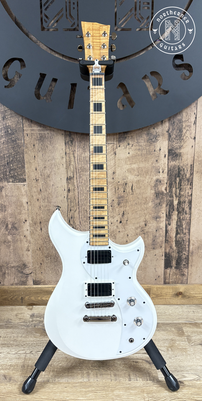 NEW Dunable DE Cyclops Matte Pearl White w/ Roasted Flame Maple Neck