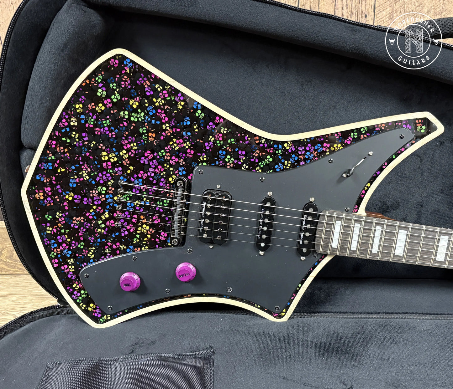 NEW Cream Guitars Revolver Standard "Milk" Series 2025 Neon Skulls - Northerner Guitars