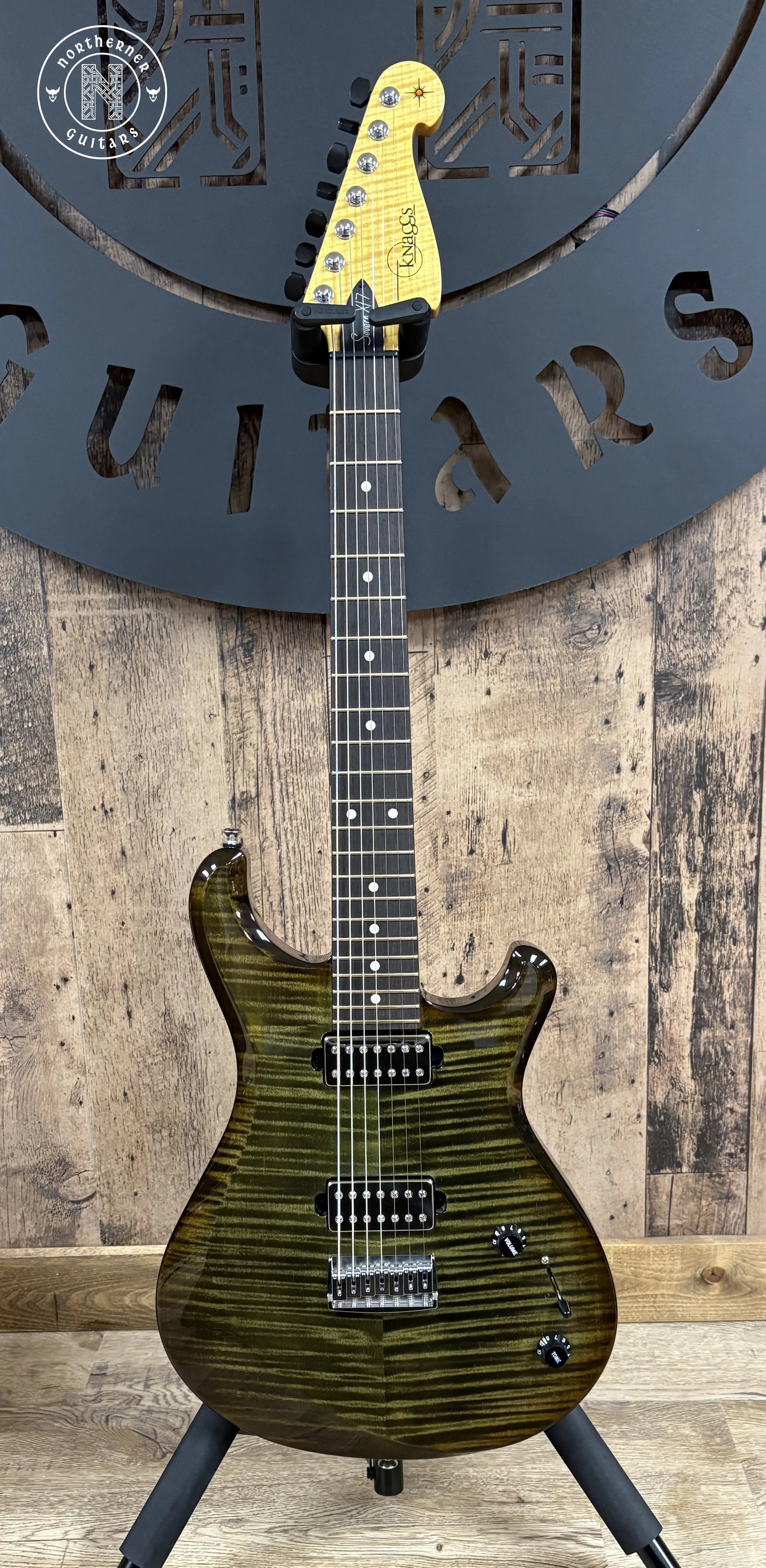 USED Knaggs Severn X7 T1 2024 Green / Aged Scotch Burst Northerner Guitars