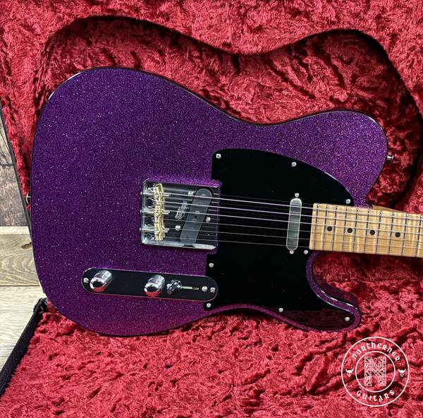 USED Suhr Classic T 2024 Eddie's Guitars Exclusive - Fuchsia Sparkle