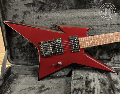 USED BC Rich USA Custom Shop Ironbird 1984 Deep Candy Apple Red Metallic with Black Bevels - Northerner Guitars