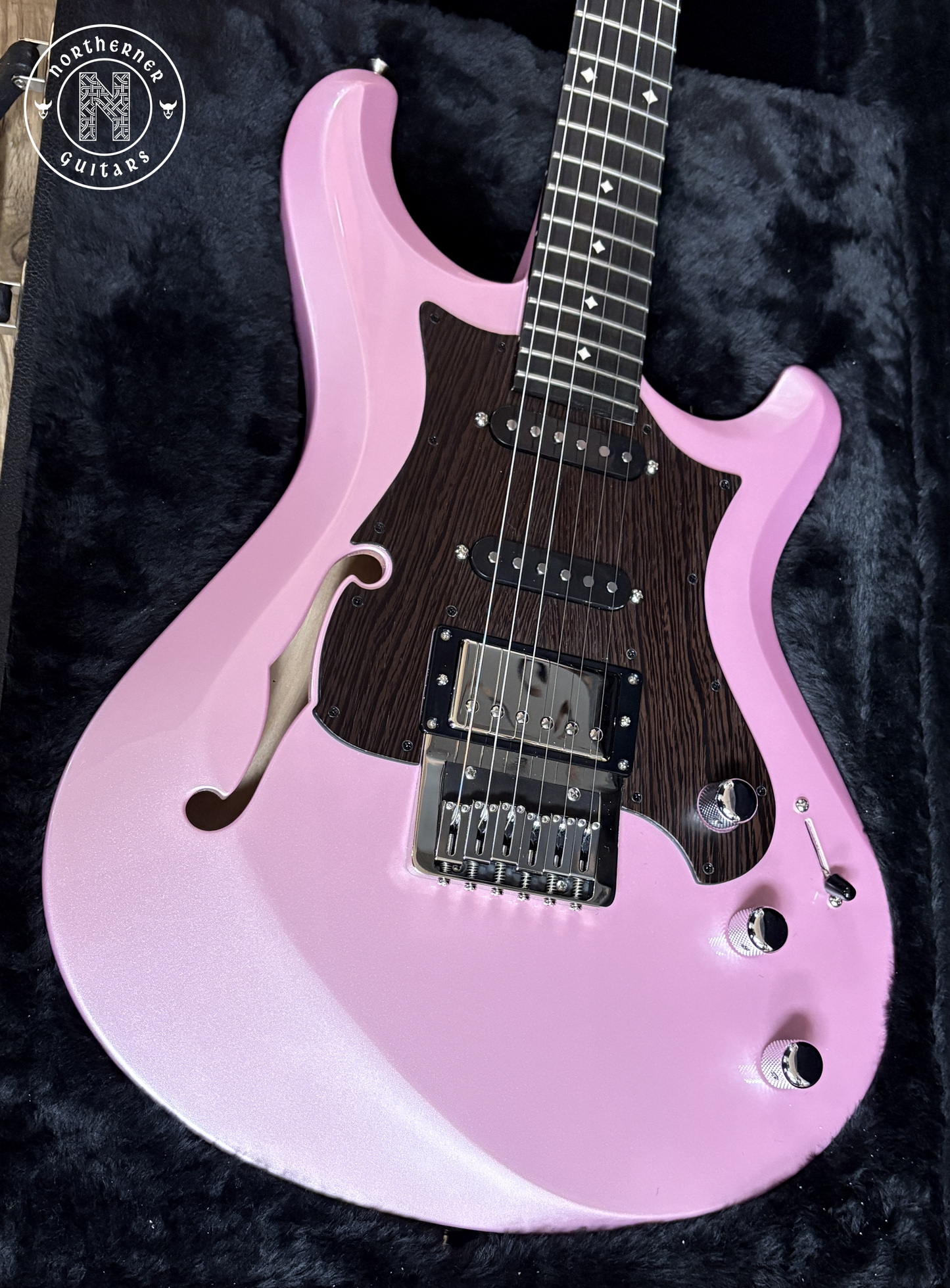 NEW  Knaggs Severn Semi-Hollow Pink Ice Metallic