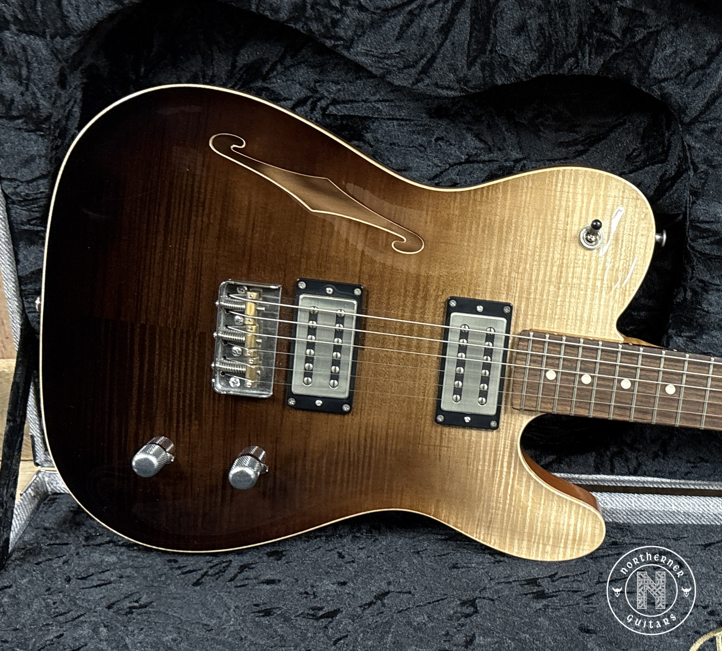 USED Patrick James Eggle Oz-T Carved Top Semi-Hollow