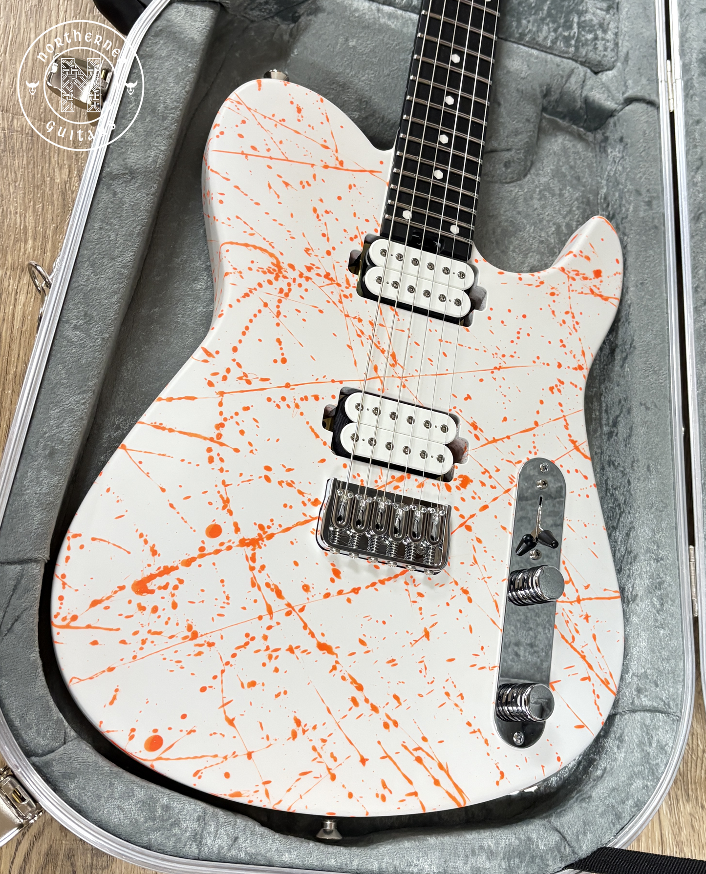 NEW Ruf Guitars Thales 6 White / Orange Splatter
