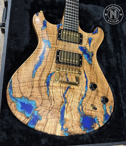 USED Knaggs Keya 2025 Flamed Spalt Maple w/ Inlaid Turquoise and Lapis Stone - Northerner Guitars