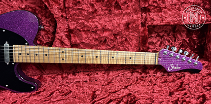 USED Suhr Classic T 2024 Eddie's Guitars Exclusive - Fuchsia Sparkle