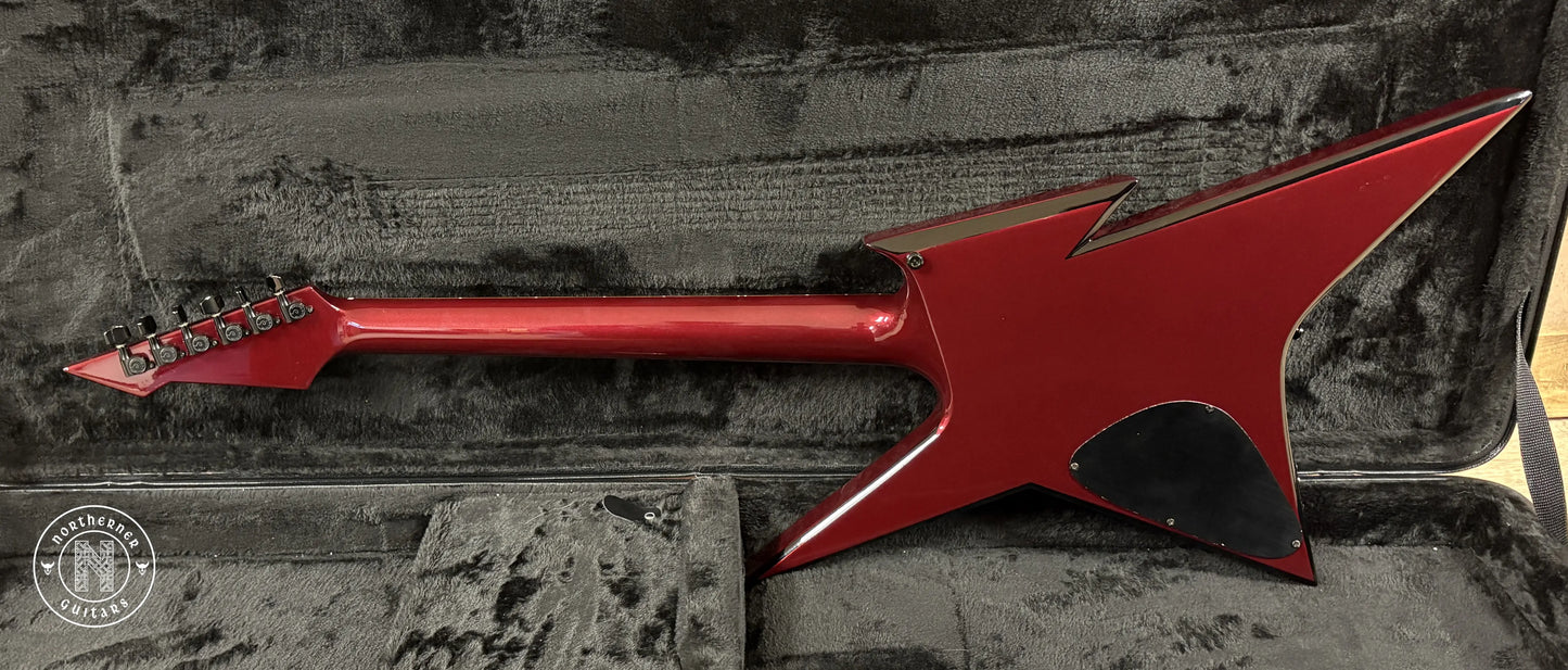 USED BC Rich USA Custom Shop Ironbird 1984 Deep Candy Apple Red Metallic with Black Bevels - Northerner Guitars