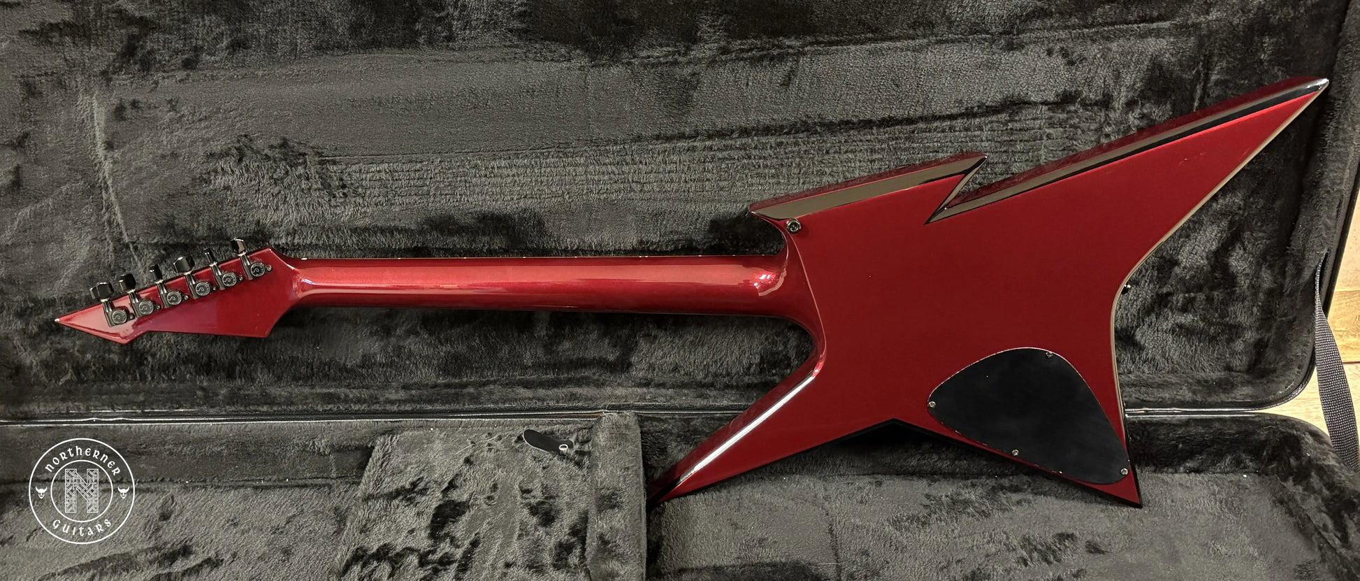 USED BC Rich USA Custom Shop Ironbird 1984 Deep Candy Apple Red Metallic with Black Bevels - Northerner Guitars