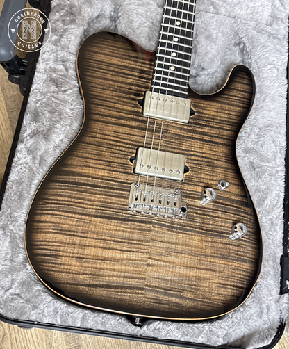 USED Suhr Modern T 2020 Flame Maple Trans Charcoal Burst