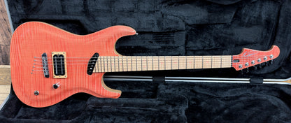 USED MacPherson Guitars Rogue Custom Shop Pink Flame Maple Carved Top
