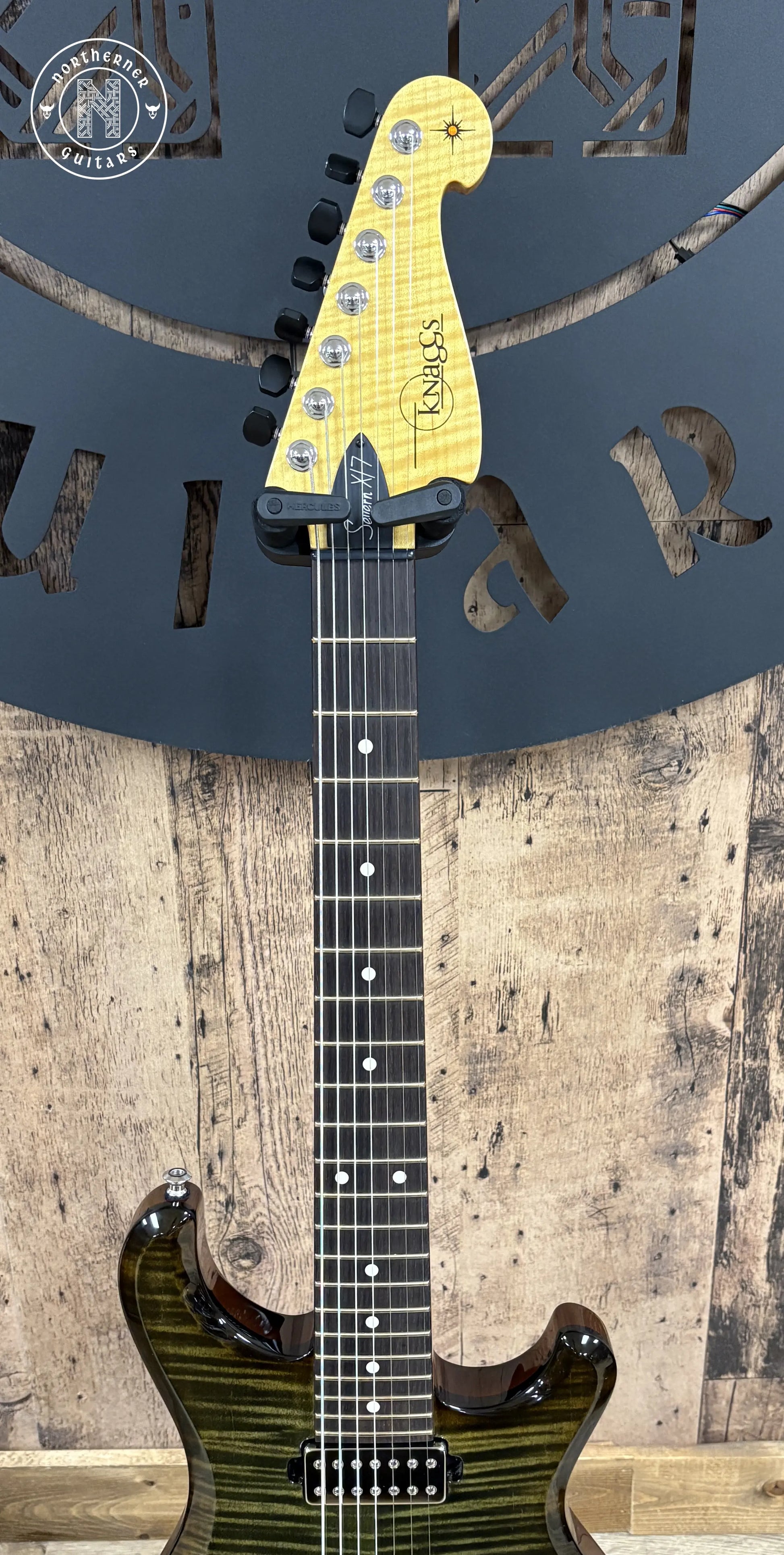 USED Knaggs Severn X7 T1 2024 Green / Aged Scotch Burst Northerner Guitars