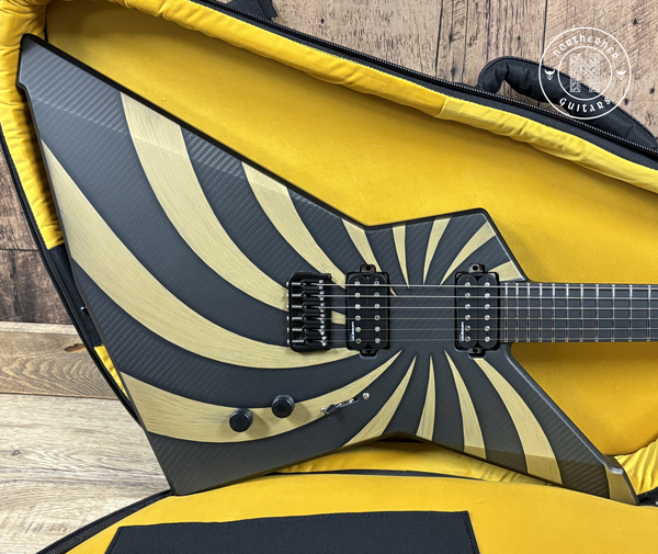 NEW Ruf Guitars Euler 6 2025 Satin Gold Sun Stripes Open Carbon