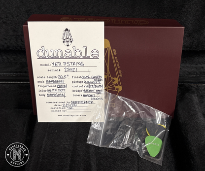 NEW Dunable Yeti 7 Charcoal Green Burst