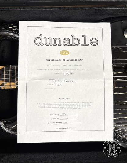 USED Dunable Gnarwhal 2024 Black / Creme Scarred Swamp Ash