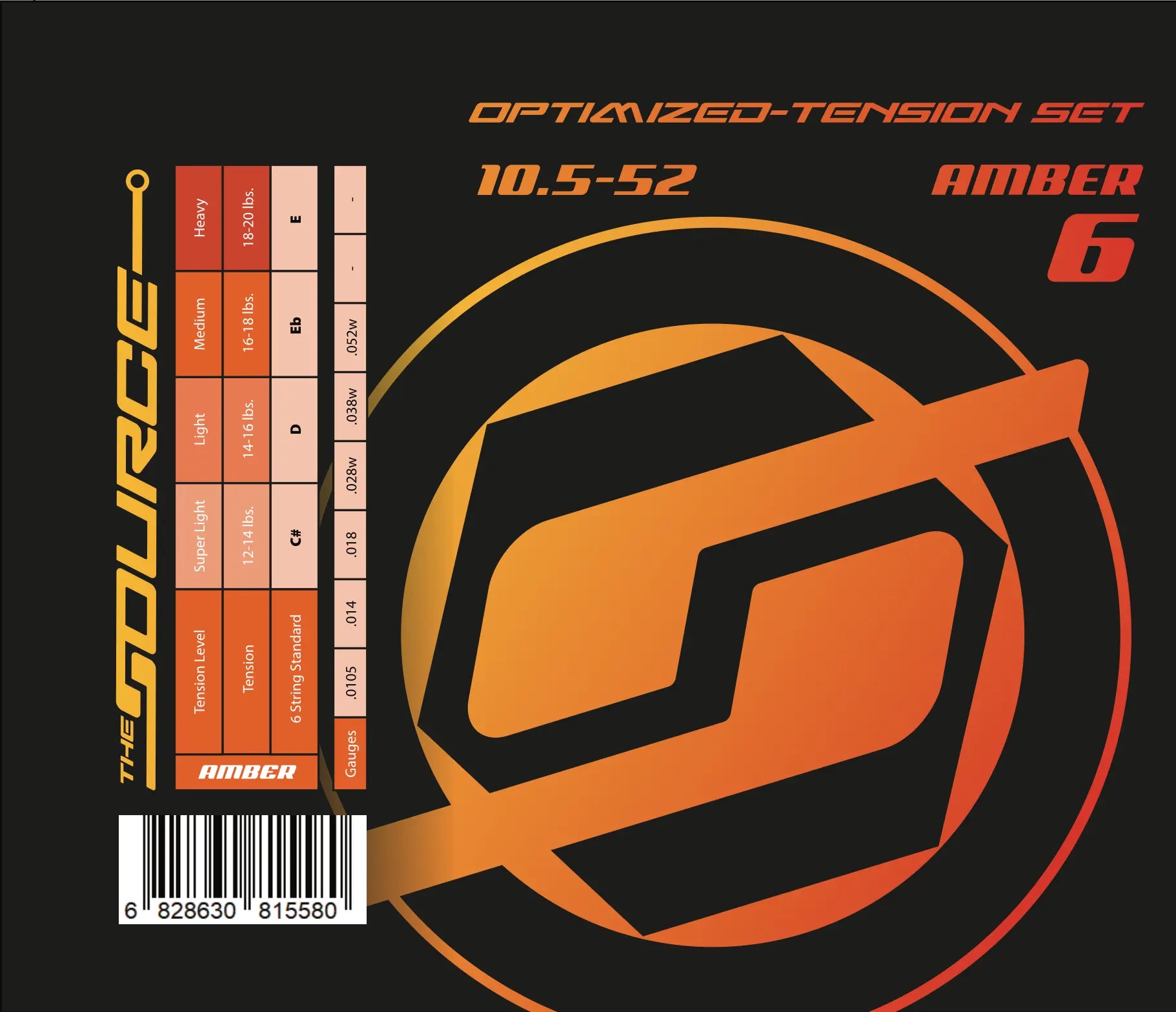 String Source Optimized Tension Sets - Amber - Northerner Guitars